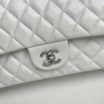 Chanel Classic Double Flap Bag White 25cm - Image 7