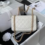Chanel Mini 2.55 Handbag White 20cm - Image 4