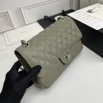 Chanel Classic Double Flap Bag Moss Green 25cm - Image 7