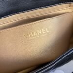 Chanel Mini Classic Handbag Pearl Crush Black 20cm - Image 7