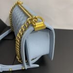 Chanel Medium Boy Bag Light Blue 25cm - Image 8