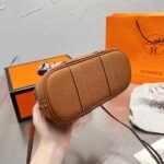 Hermes Garden Party Mini Bag Brown 25cm - Image 5