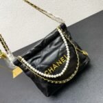 Chanel 22 Mini Handbag Pearl Black 25cm AS3980 B10672 943094305 - Image 8