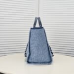 Chanel Large Deauville Tote Bag Bicolor Blue 40cm - Image 9