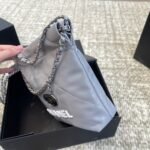Chanel 22 Mini Handbag Light Gray 18cm - Image 8