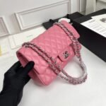 Chanel Classic Double Flap Bag Pink 25cm A58600 Y04059 NW780 - Image 9