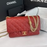 Chanel Small Pillow Crush Flap Bag Red 25cm - Image 2