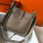 Hermes Clemence Evelyne Pm Etoupe 25cm - Image 6