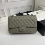 Chanel Classic Double Flap Bag Moss Green 25cm - Image 10