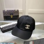 Chanel CC Embroidery Baseball Cap Black - Image 2