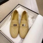 Chanel 20B Quilted Boy Lego Loafers Beige - Image 2