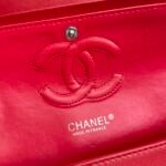 Chanel Classic Double Flap Bag Red 25cm - Image 9
