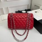 Chanel Classic Double Flap Bag Red 25cm - Image 4