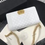 Chanel Boy Medium Handbag White 25cm - Image 5