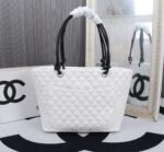 Chanel Large Cambon Tote Bag Black White 41cm - Image 3