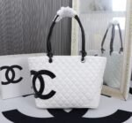 Chanel Large Cambon Tote Bag Black White 41cm - Image 2