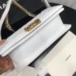 Chanel Boy Medium Handbag White 25cm - Image 2