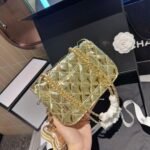 Chanel Mini Flap Bag Star Coin Purse Yellow Gold 24cm AS4646 B14873 NT671 - Image 7