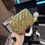 Chanel Mini Flap Bag Star Coin Purse Yellow Gold 24cm AS4646 B14873 NT671 - Image 5