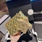 Chanel Mini Flap Bag Star Coin Purse Yellow Gold 24cm AS4646 B14873 NT671 - Image 4