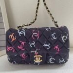 Chanel Classic Handbag Black 20cm A01112 B16230 NX049 - Image 2