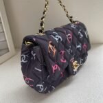 Chanel Classic Handbag Black 20cm A01112 B16230 NX049 - Image 8