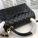 Chanel Coco Top Handle Flap Bag Black 26cm - Image 6