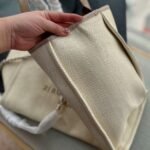 Chanel Deauville Medium Tote Beige And Brown Canvas 38cm - Image 2