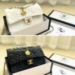 Perfect Match: Chanel Flap Bag with Camellia Flower 26cm X Chanel Small Floral Wallet Black 11cm - Image 2
