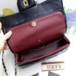 Perfect Match: Chanel Flap Bag with Camellia Flower 26cm X Chanel Small Floral Wallet Black 11cm - Image 4