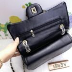 Perfect Match: Chanel Flap Bag with Camellia Flower 26cm X Chanel Small Floral Wallet Black 11cm - Image 3