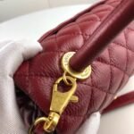 Chanel Coco Top Handle Flap Bag Garnet Red 26cm - Image 7