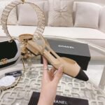 Chanel Slingback Flats Beige Black G31319 Y50006 C8378 - Image 4