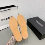 Chanel CC Espadrilles Loafer White Grey - Image 5
