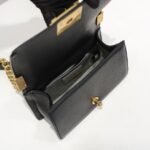 Chanel Boy Chevron Small Handbag Black In Gold 20cm - Image 8