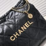 Chanel 22 Handbag Black 30cm AS3260 B08037 94305 - Image 7