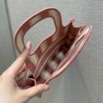 Dior Mini Book Tote D Stripes Pink 23cm - Image 8