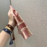 Dior Mini Book Tote D Stripes Pink 23cm - Image 5