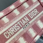 Dior Mini Book Tote D Stripes Pink 23cm - Image 3