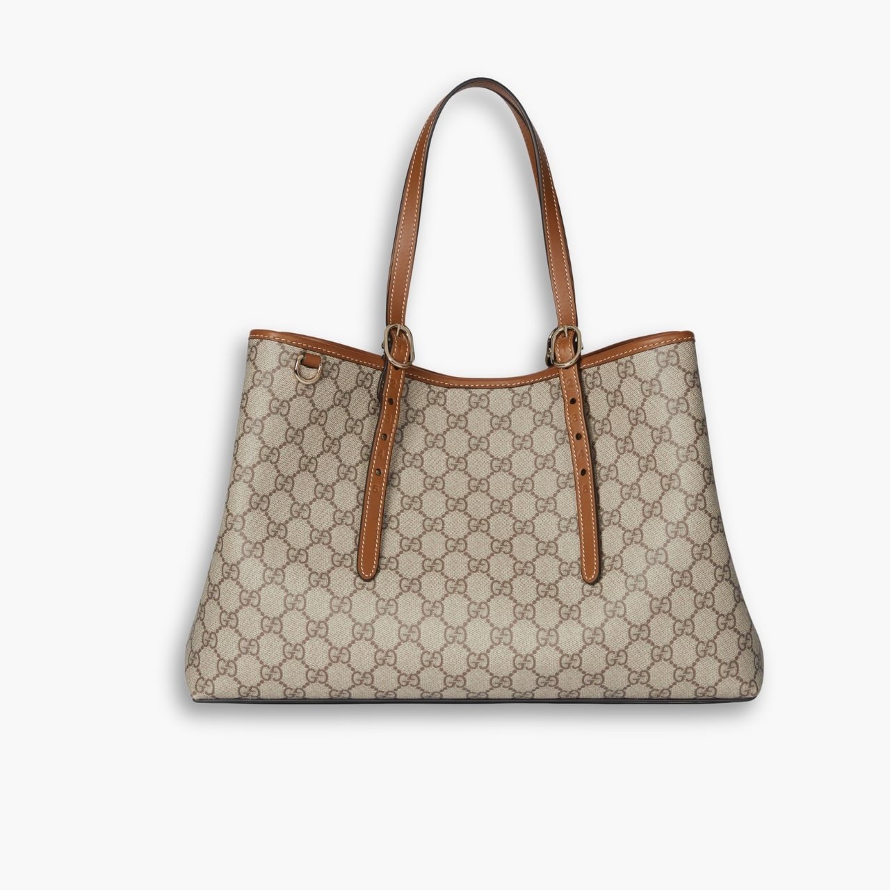 ELEGOUS-Product-Image-2-1-1.jpg Gucci GG Emblem Large Tote Bag Beige And Dark Brown 38Cm 815213 FAD6L 9758 - Image 1