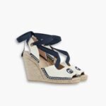 Gucci GG Canvas Wedge Espadrilles White