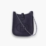 Hermes Mini Evelyne Bag Blue Nuit 17cm