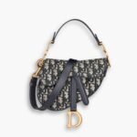 Dior Mini Saddle Bag Dior Oblique Jacquard Blue 20cm M0456CTZQ M928