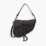 Dior Mini Saddle Bag Ultramatte Black 25cm M0455SLLO M911
