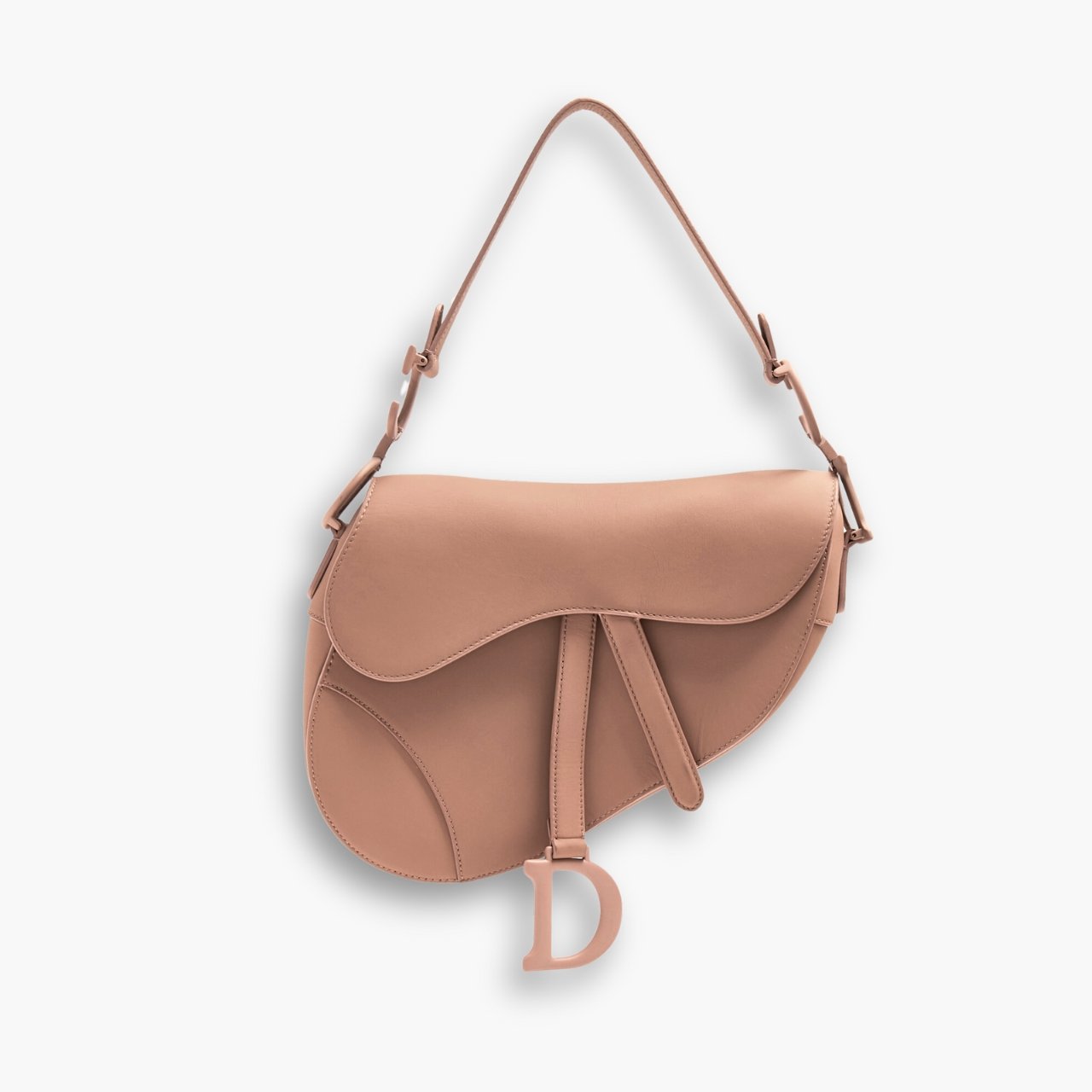 ELG_0DRB1043-3.jpg Dior Mini Saddle Bag Ultramatte Pink 25cm - Image 1