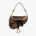 Dior Saddle Bag Mizza Embroidery Beige Multicolor 24cm