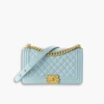 Chanel Medium Boy Bag Light Blue 25cm