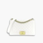 Chanel Boy Medium Handbag White 25cm