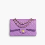 Chanel Timeless Caviar Flap Bag Violet 25cm