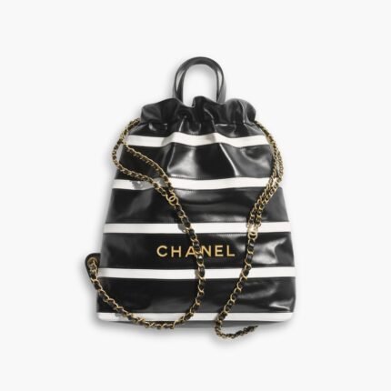 Chanel 22 Backpack Black And White 35cm AS3859 B16NY07735